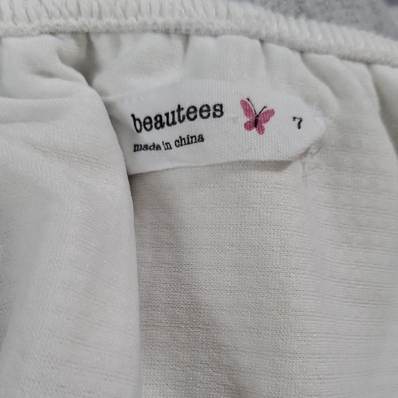 Beautees White Ruffle Top - Picture 2 of 3